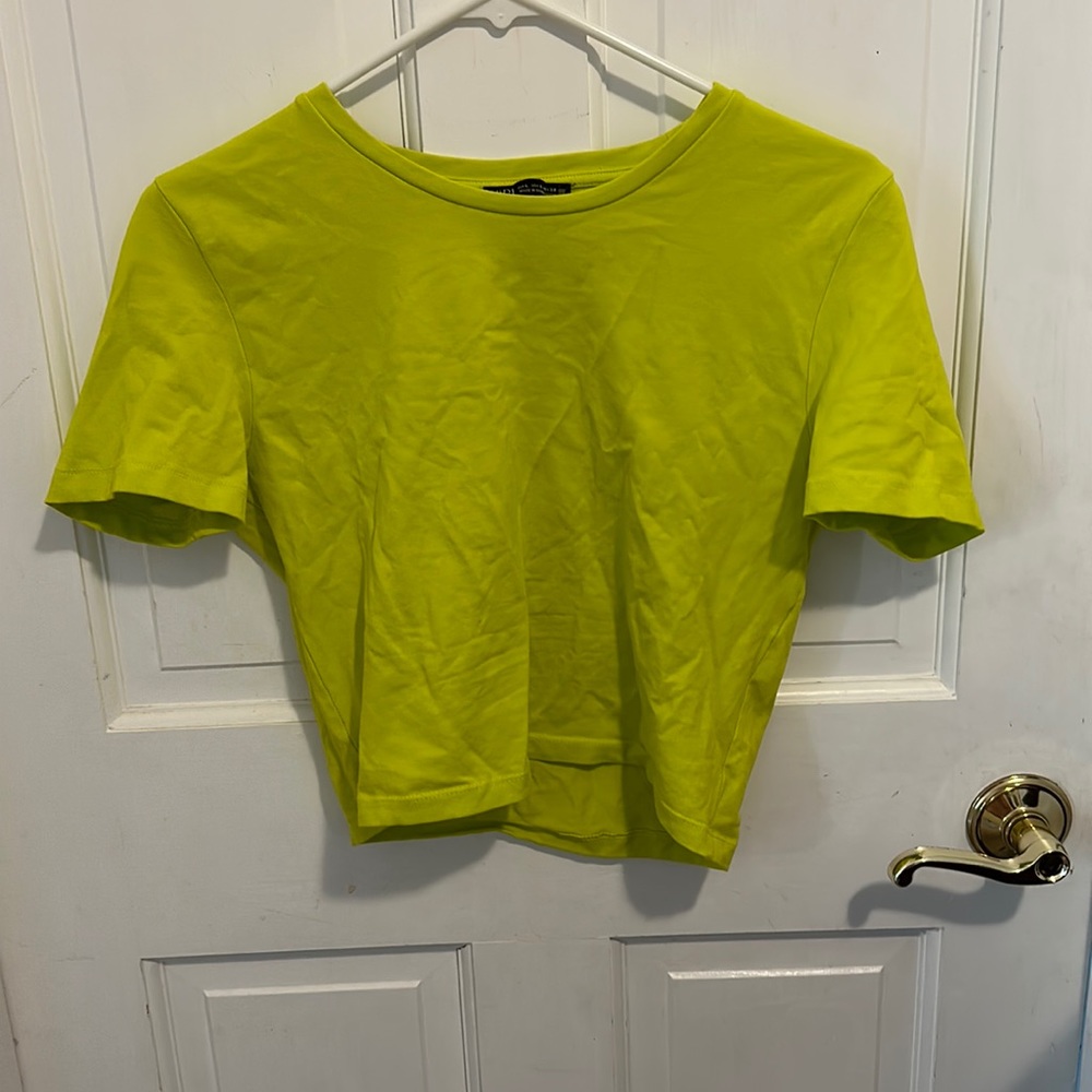 Lime Green Zara crop